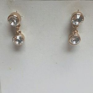 Rhinestones Fashion Earrings Gold plated